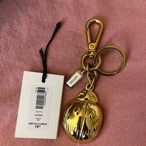 Aritzia Gold Ladybug Keychain